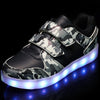 LED light children's camouflage shoes