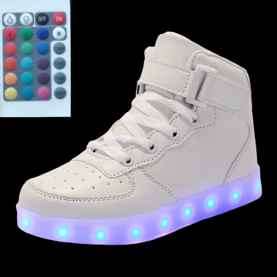 Led Sneakers White 7 Led Light Colors  | Dancing Led Light Shoes  | Kids Led Light Shoes  | Led Light Shoes For Men  | Led Light Shoes For Women | ledlegs.