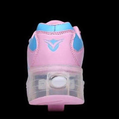 Led Roller Shoes Pink Wiggle  | Kids Led Light Shoes  | Kids Led Light Roller Shoes  | Led Light Shoes For Girls & Boys