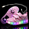 Led Roller Shoes Pink  | Kids Led Light Shoes  | Kids Led Light Roller Heel Wheel Shoes  | Led Light Shoes For Girls & Boys | ledlegs.