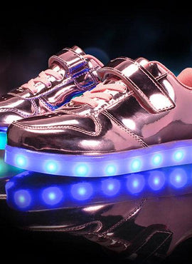 Glowing Night Led Shoes For Kids - Bright Pink | Kids Led Light Shoes