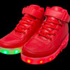 Led Sneakers Red 7 Led Colors with Remote | Dancing Led Light Shoes  | Kids Led Light Shoes  | Led Light Shoes For Men  | Led Light Shoes For Women | ledlegs.