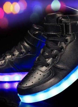 Led Sneakers Black 7 Led Light Colors  | Men & Women Shoes | Led Light Shoes For Men  | Led Light Shoes For Women