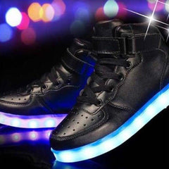 Led Sneakers Black 7 Led Light Colors  | Men & Women Shoes | Led Light Shoes For Men  | Led Light Shoes For Women