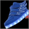 Led Shoes With Flying Straps For Kids - Blue  | Kids Led Light Shoes  | Led Light Shoes For Girls & Boys | ledlegs.