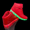 Led Sneakers Red 7 Led Colors with Remote | Dancing Led Light Shoes  | Kids Led Light Shoes  | Led Light Shoes For Men  | Led Light Shoes For Women | ledlegs.