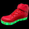 Led Sneakers Red 7 Led Colors with Remote | Dancing Led Light Shoes  | Kids Led Light Shoes  | Led Light Shoes For Men  | Led Light Shoes For Women | ledlegs.