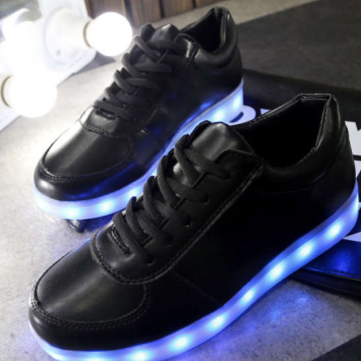 Led Shoes Black Shoes Light Up  | Led Light Shoes For Men  | Led Light Shoes For Women  | Led Light Shoes For Girls & Boys | ledlegs.