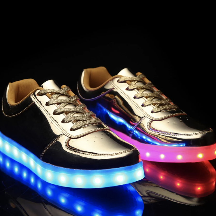 Party Led Shoes Golden  | Dancing Led Light Shoes  | Kids Led Light Shoes  | Led Light Shoes For Men & Women  | Led Light Shoes For Girls & Boys | ledlegs.