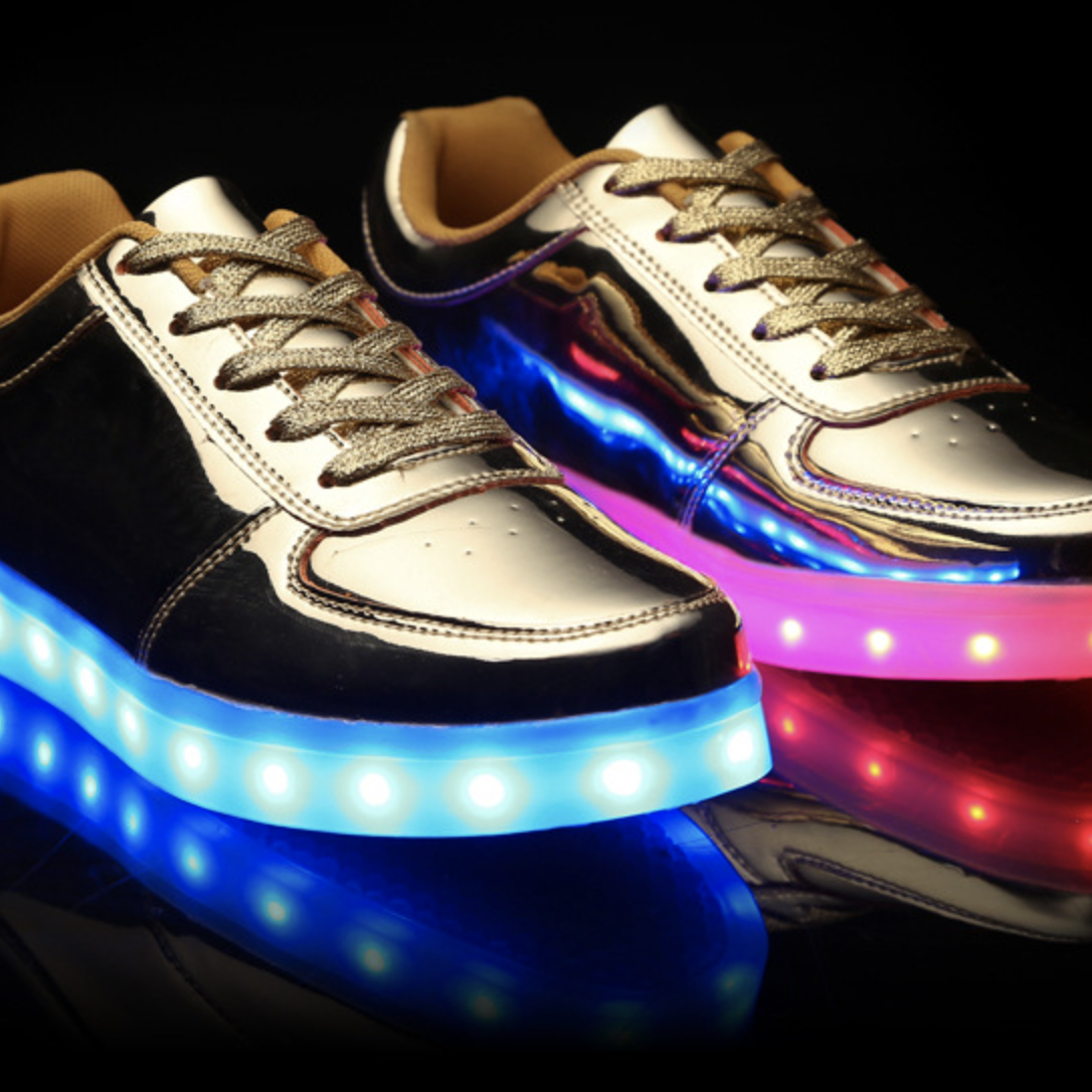 Party Led Shoes Golden  | Dancing Led Light Shoes  | Kids Led Light Shoes  | Led Light Shoes For Men & Women  | Led Light Shoes For Girls & Boys | ledlegs.