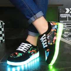 Led Shoes Graffiti Perfect Design  | Dancing Led Light Shoes  | Kids Led Light Shoes  | Led Light Shoes For Women