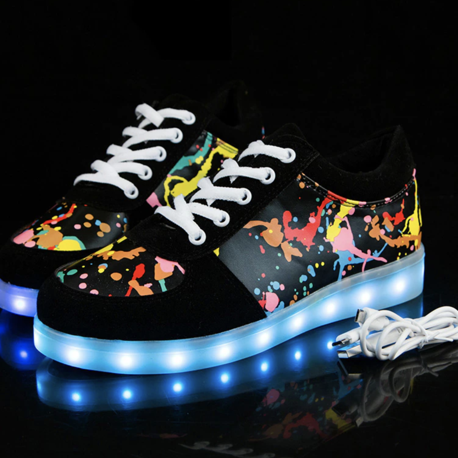 Led Shoes Graffiti Perfect Design  | Dancing Led Light Shoes  | Kids Led Light Shoes  | Led Light Shoes For Women | ledlegs.