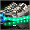 Glowing Night Led Shoes For Kids - Silver | Kids Led Light Shoes | ledlegs.