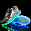 Glowing Night Led Shoes For Kids - Silver | Kids Led Light Shoes