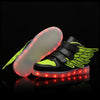 Led Shoes With Flying Straps For Kids - Green  | Kids Led Light Shoes  | Led Light Shoes For Girls & Boys