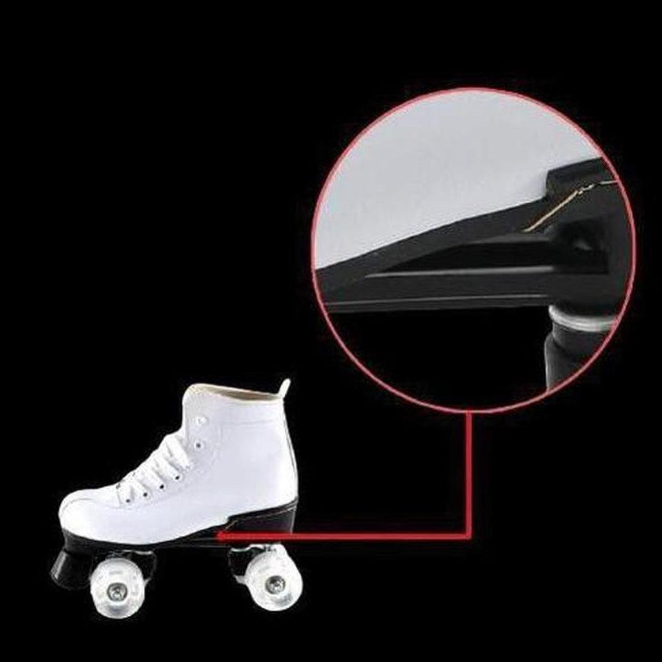 Flash Roller Skates Led Lighting Shoes White  | Led Light Roller Skates | ledlegs.