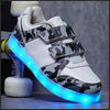 Led Light Children'S Camouflage Shoes - White  | Kids Led Light Shoes  | Led Light Shoes For Girls & Boys | ledlegs.