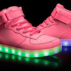 Led Sneakers For Kids Light Up Pink  | Kids Led Light Shoes