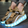 whatagift.com.au New Usb Charging Led Light Roller Skate Shoes For Children
