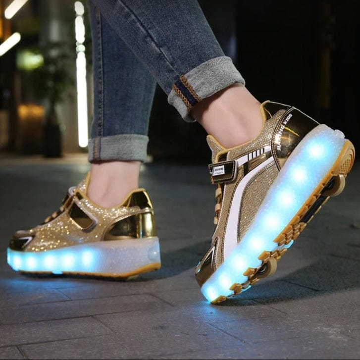 whatagift.com.au New Usb Charging Led Light Roller Skate Shoes For Children