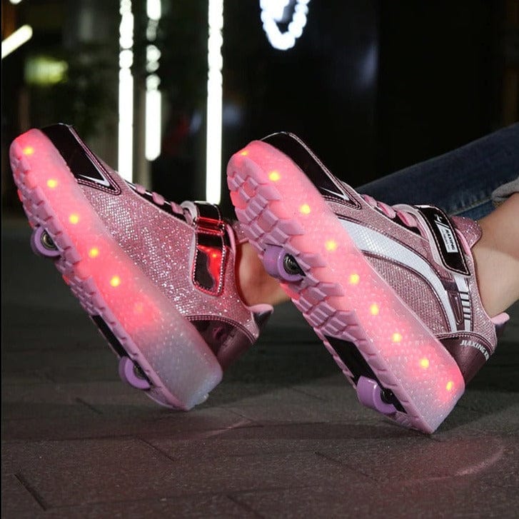 whatagift.com.au New Usb Charging Led Light Roller Skate Shoes For Children
