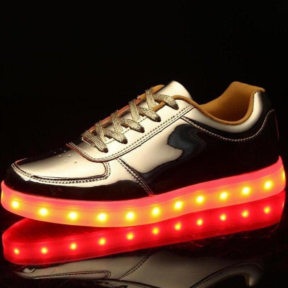 Party Led Shoes Golden  | Dancing Led Light Shoes  | Kids Led Light Shoes  | Led Light Shoes For Men & Women  | Led Light Shoes For Girls & Boys | ledlegs.